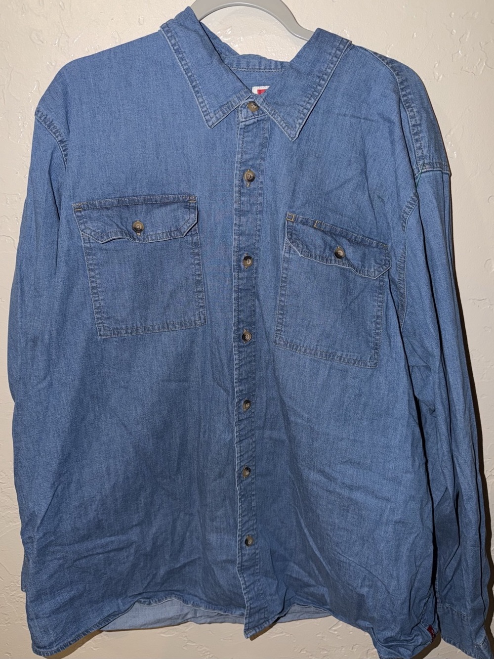 Wrangler Denim Button Down Shirt 2XL